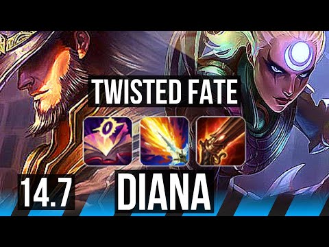 TWISTED FATE vs DIANA (MID) | 15/2/16, Legendary, 36k DMG, 500+ games | EUW Master | 14.7