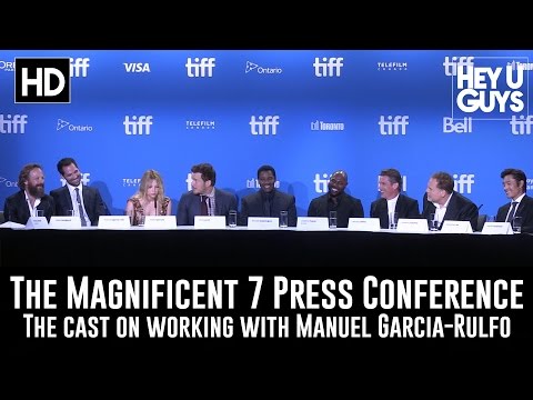 The Magnificent Cast on Working with Manuel Garcia-Rulfo - The Magnificent Seven (TIFF 2016)