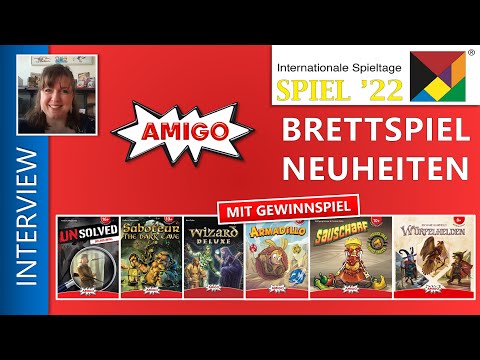 SPIEL 22 Neuheiten + Gewinn /Amigo Brettspiele Vorschau Spielmesse SPIEL 2022 in Essen