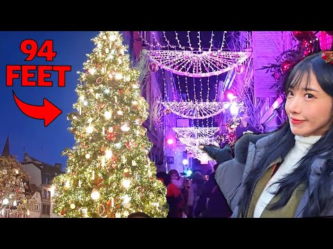 建物より高い！🙄 | 驚きのフランスのクリスマスマーケット (It's Taller Than The Buildings! 🙄 | Amazing French Christmas Market)