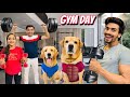 A Day In Gym With Family Leo Or Reo Ne Kari Exercise Anant Rastogi