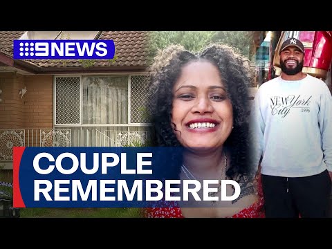 Young couple remembered after death in alleged DV murder | 9 News Australia