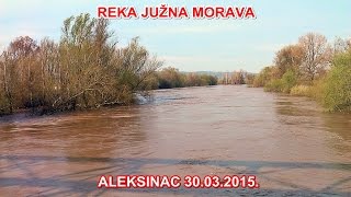 preview picture of video 'Aleksinac - Reka Juzna Morava 30.03.2015. Poplava (flood) (bojan svitac)'