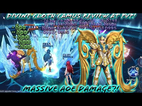 Saint Seiya: Awakening (KOTZ) - Divine Cloth Aquarius Camus Review PvP! Surprisingly High Damage!