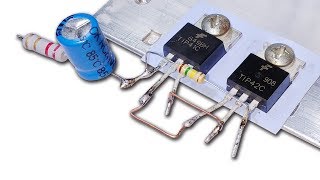 Download lagu How To Make Mini Power Audio Amplifier Circuit Using Tip41 Tip42 || English Subtitle mp3