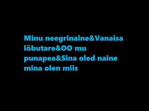 Onu Bella  - Minu neegrinaine&Vanaisa lõbutare&OO mu punapea&Sina oled naine mina olen miis
