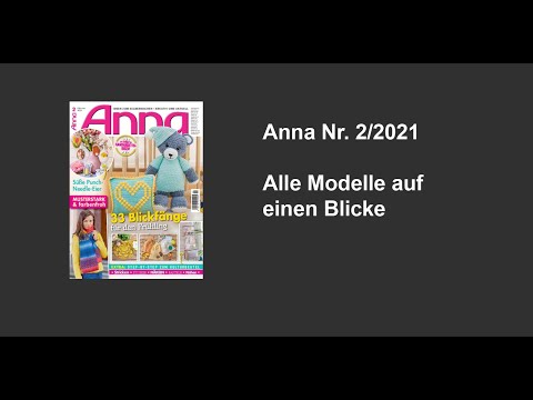 Zeitschrift Anna Nr. 2/2021 - Alle Modelle auf einen Blick