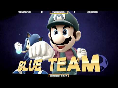 WBB #89  LoFBlue & TDDelta vs Wawa Peach & Vash   Winners Semi Finals   Smash 4 Doubles