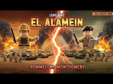 LEGO WW2 Battle of El Alamein 1942 | Epic Desert War Tank Battle | Rommel vs Montgomery Full Movie