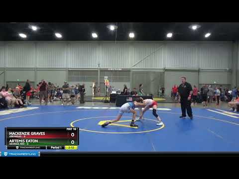 100 Lbs Round 3 (8 Team) - Mackenzie Graves, Arkansas Vs Artemis Eaton, Georgia Red D4a3