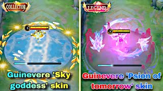 Guinevere 'Sky Goddess' VS Guinevere 'Psion of tomorrow' Skin comparison ✨😍 #mlbbnewskin #mlbb