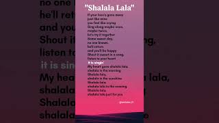 Download lagu Shalala Lala lyrics - Vengaboys #shalalalala #vengaboys #80smusic #lyrics mp3