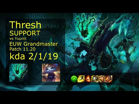 Thresh Support vs Yuumi - EUW Grandmaster 2/1/19 Patch 11.20 Gameplay