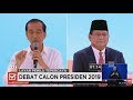 Full Debat Kedua Capres 2019, Joko Widodo Dan Prabowo Subianto