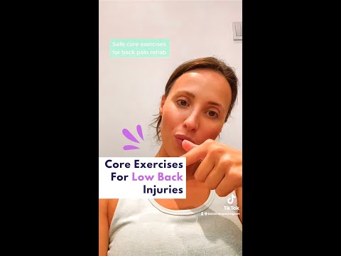 Safe core exercises for lower back pain