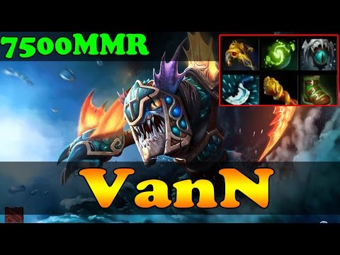 Dota 2 - VanN 7500 MMR Plays Slark Vol 1 - Pub Match Gameplay!