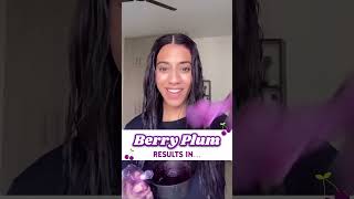 Viral No-Bleach Hair Color @ @blendwithmuskan | Paradyes BERRY PLUM #hairtok #hairdye #purplehair