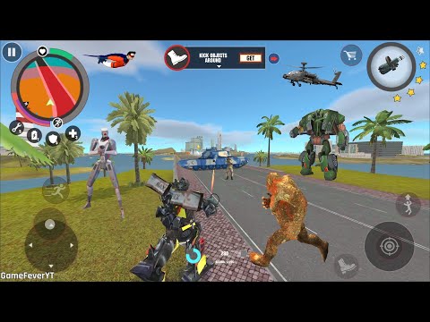 Stone Giant (Transformer Truck Fight Robot Car) Pitched Battle on River Bridge - Android Gameplay HD