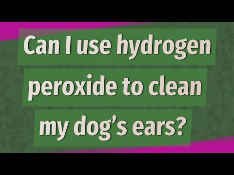 Can I use hydrogen peroxide to clean my dog’s ears?