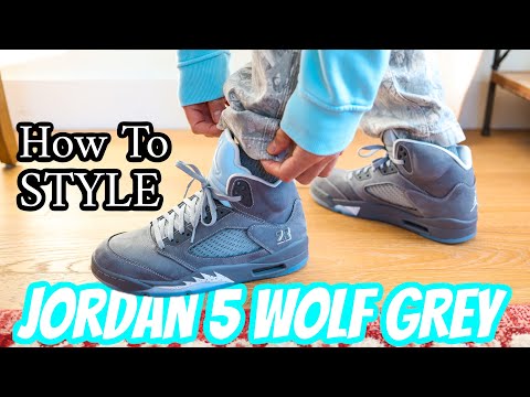 Styling Air Jordan 5 "Wolf Grey" Sneakers With Outfits