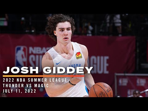 Highlights | Josh Giddey at NBA Summer League | OKC Thunder vs Orlando Magic 07/11/2022