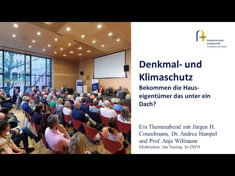 Themenabend: Denkmal- und Klimaschutz. Bekommen die Hauseigentümer das unter ein Dach?