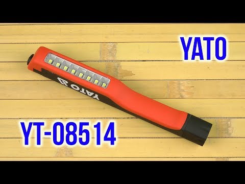 Фонарь LED на AAA, 8 диодов, магнит и клипса YATO (YT-08514)