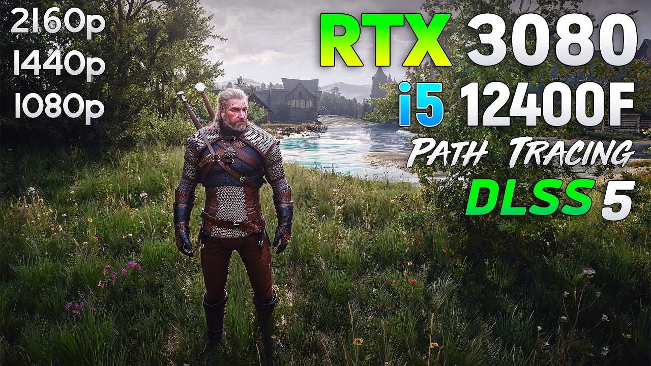 The Witcher 3 Remastered + DLSS 5 : RTX 3080 + i5 12400F | 1080p | 1440p | 4K