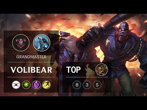 Volibear Top vs Renekton - KR Grandmaster Patch 9.5