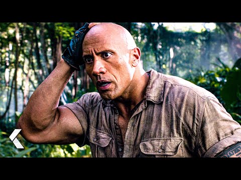Getting Sucked Into The Game Scene - Jumanji: Welcome to the Jungle (2017) The Rock, Kevin Hart