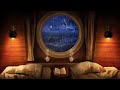 Cozy Ship Cabin Thunderstorm Ambience - Bedroom Rain and Thunder Sounds for Sleep Ambience