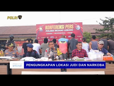 PENGUNGKAPAN JUDI DAN NARKOBA OLEH POLRES REJANG LEBONG