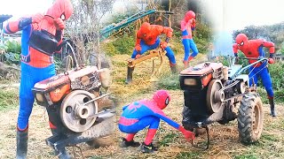 Download lagu SUPER HERO | Spider-Man, Father And Son Plowing the Fields On The Farm | Funny funny video mp3 Download lagu SUPER HERO | Spider-Man, Father And Son Plowing the Fields On The Farm | Funny funny video mp3