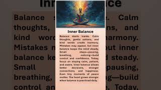 Inner Balance  #motivation #boostyourconfidence #positivethinking #inner #balance