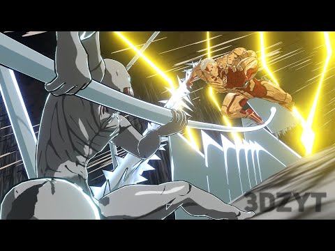 Armored Titan VS Warhammer Titan 3D Animation