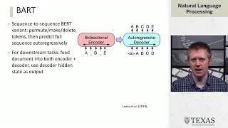 BART And Other Pre-Training (Natural Language Processing at UT Austin)