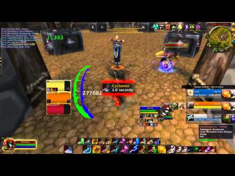 Smokebomb Cleave vs EnhSham FeralDruid DiscPriest Arena wow