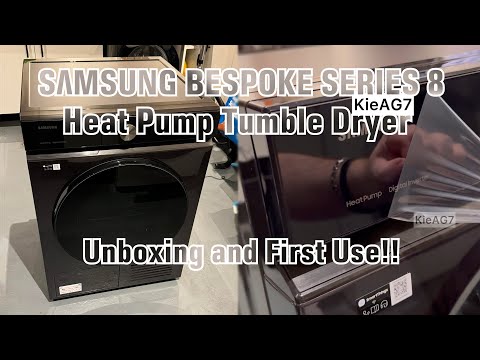 Samsung Bespoke Series 8 Dryer | Unboxing & First Run