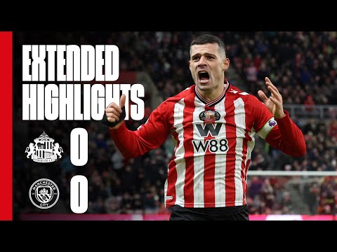 Extended Highlights | Sunderland AFC 0 - 0 Manchester City