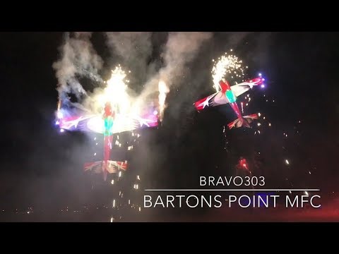 Az Aerosport 3D Nightflight with Fireworks -   - Bartons Point Model Flying Spectacular
