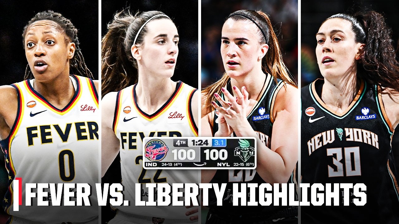 WILD FINISH 🍿 Indiana Fever vs. New York Liberty HIGHLIGHTS | WNBA on ESPN