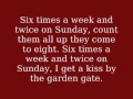 The Andrews Sisters - Six Times a Week and Twice on Sunday (With onscreen lyrics)