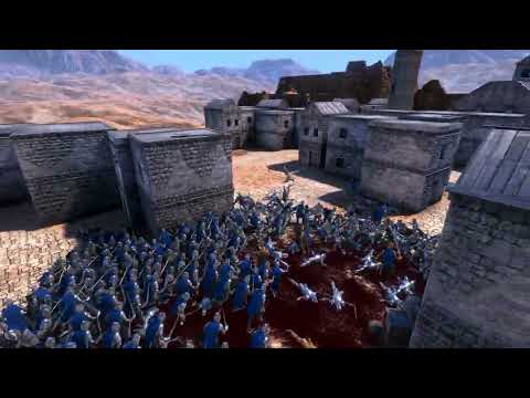 256 Heavy Knights vs. 8 Golden Knights  Ultimate Epic Battle Simulator   UEBS