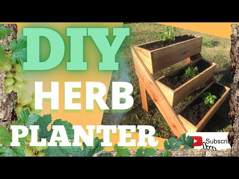 DIY Tier Herb Planter Boxes