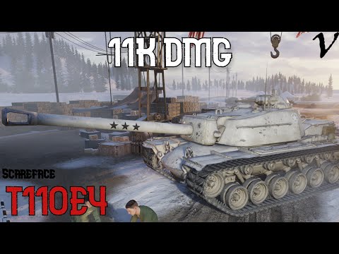 T110E4 : 11K Damage: Guest Replay - Scareface: World of Tanks Console