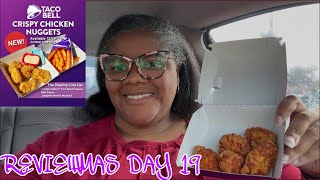 REVIEWMAS DAY 19: TACO BELL 🆕 CRISPY CHICKEN NUGGETS #THEREVIEWQUEEN