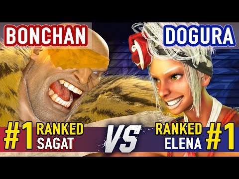 SF6 ▰ BONCHAN (#1 Ranked Sagat) vs DOGURA (#1 Ranked Elena) ▰ Street Fighter 6 High Level Gameplay