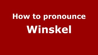 How to pronounce Winskel