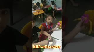 Rakhi making on Raksha Bandhan celebration