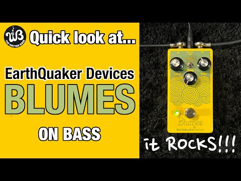 Plumes + Bass = Blumes! EarthQuaker Devices made an overdrive pedal specifically for us!